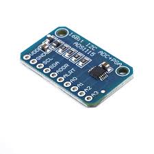 I2C ADS1115 16 Bit ADC 4 channel Module with Programmable Gain Amplifier RPi Blue / Purple Board