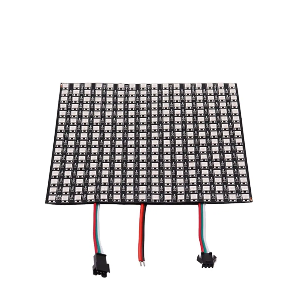 WS2812B RGB Flexible 16x16 8x32 256Leds Pixel Panel Matrix Screen